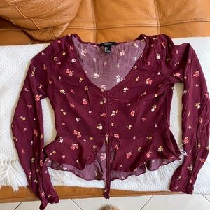 Forever 21 Floral Crop Top